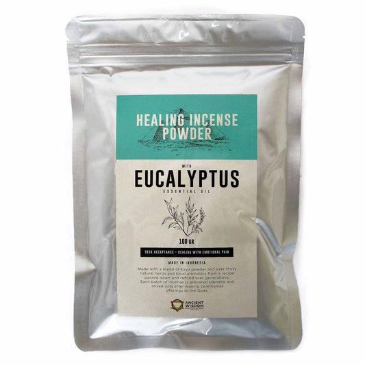 Healing Incense Powder - Eucalyptus 100gm - Polvo de incienso curativo