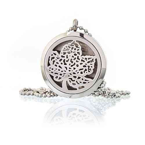 30mm Aromatherapy Diffuser Necklace - Leaf