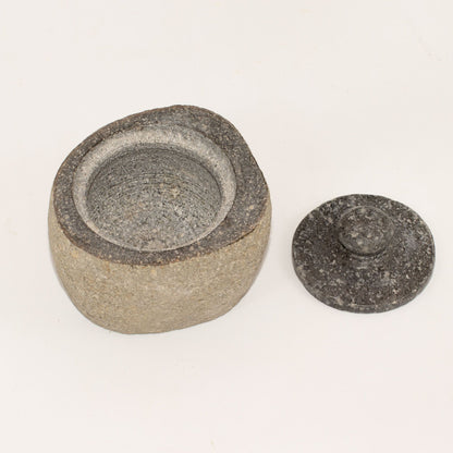 Maceta de piedra de río natural para enraizamiento - Pequeña (aprox 9x7cm)