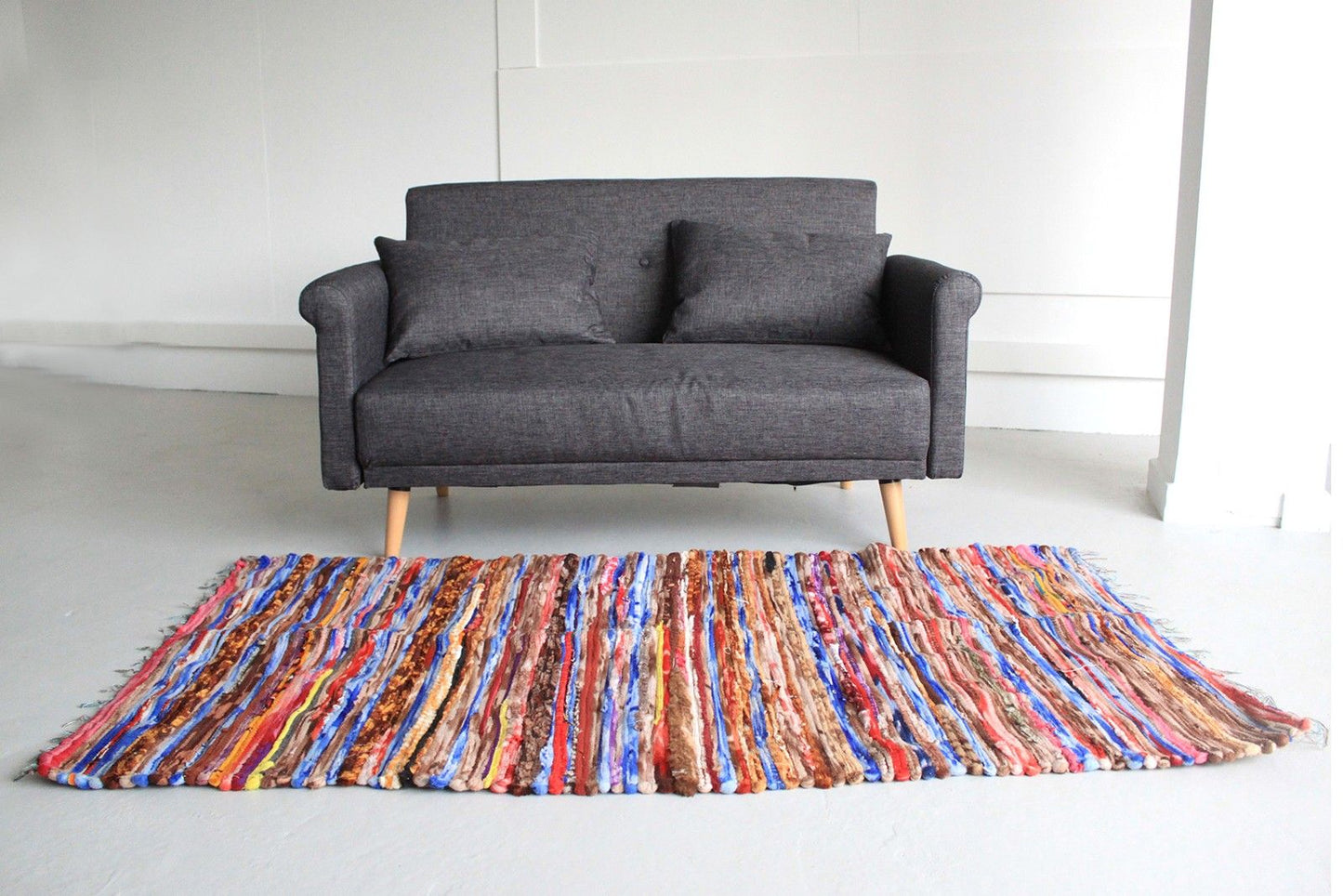 Alfombra grande de trapo - 105x185cm