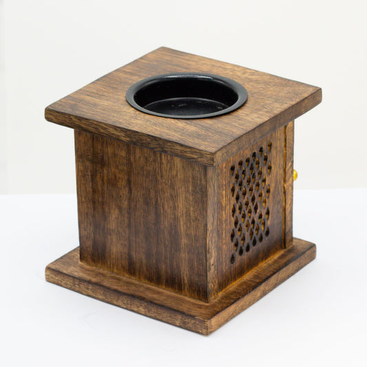Quemador de caja grande de mango - Árbol de la vida - Artesanal Decoración Espiritual Incienso | El Bazar de Tizar