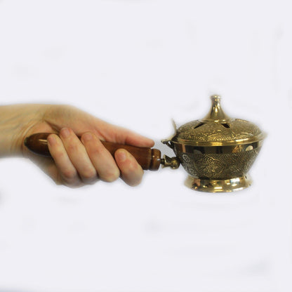Incensario ornamentado - Quemadores de incienso de latón tradicionales, Artisan Product