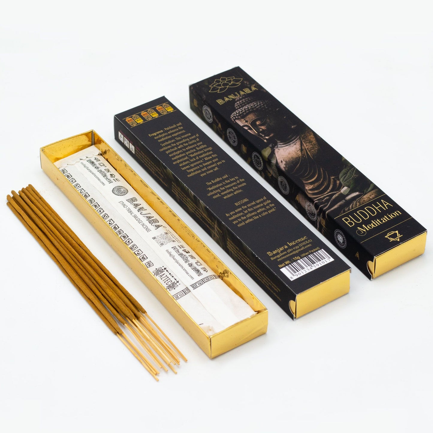 Incienso Banjara Buddha – Set de regalo en caja (6 surtidos)