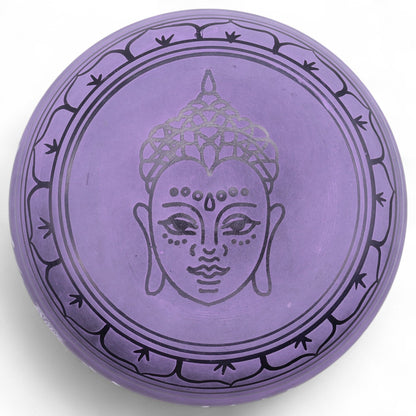 Cuenco tibetano en forma de hongo - Purple Haze (23x10,5 cm, 1,3 kg) - Artículos Tibetanos