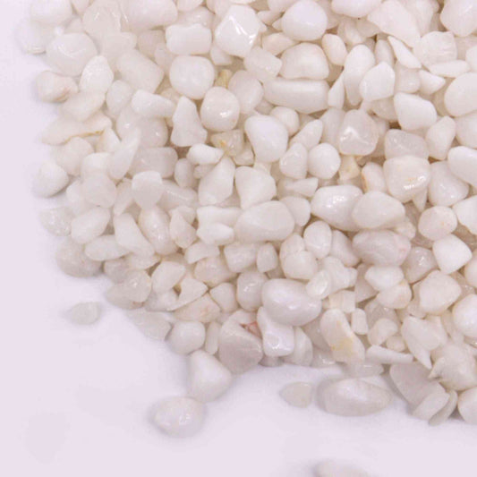 White Quartz Gemstone Chips Bulk - 1KG - Gemas mixtas