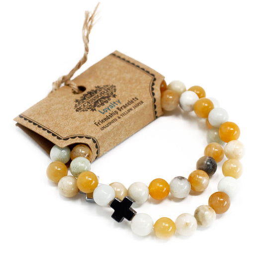 2 Pulseras con Piedras Preciosas - Lealtad - Pulseras de la Amistad