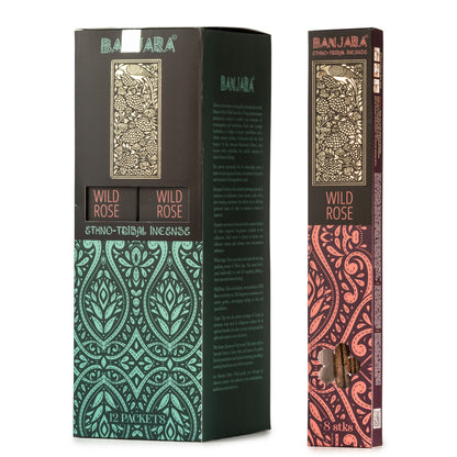 Incienso Banjara Extra Largo - Rosa silvestre - Incienso Banjara Extra Largo, Gift Packaging