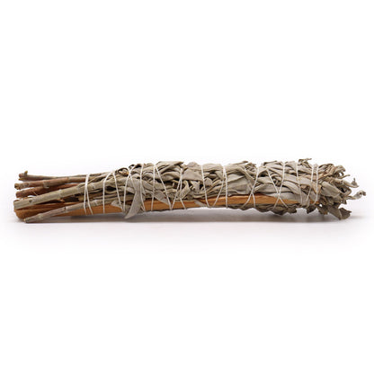 Atado de Hierba - Salvia Blanca con Palo Mexicano - Atados de Smudge – Envuelto individualmente