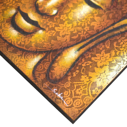 Cuadro de Buda · Detalle de Brocado en Oro