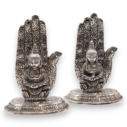 Mano Buda Porta Incienso 13x9cm - Portainciensos de aluminio hechos a mano