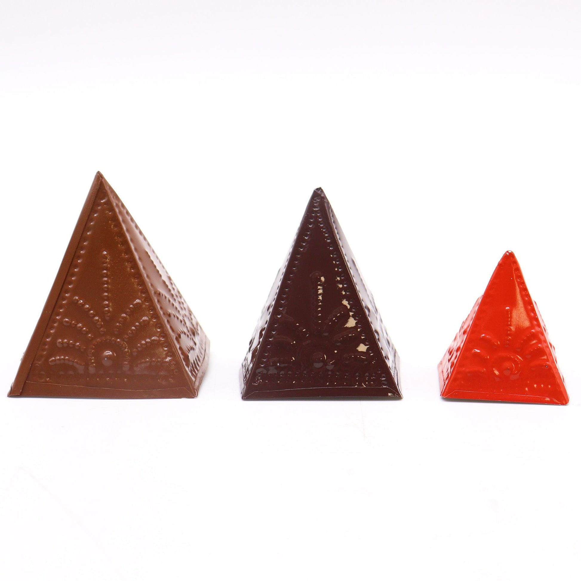 Juego de moldes de incienso en polvo - Lt Brown Dk Brown Orange - Juego de moldes para incienso en polvo