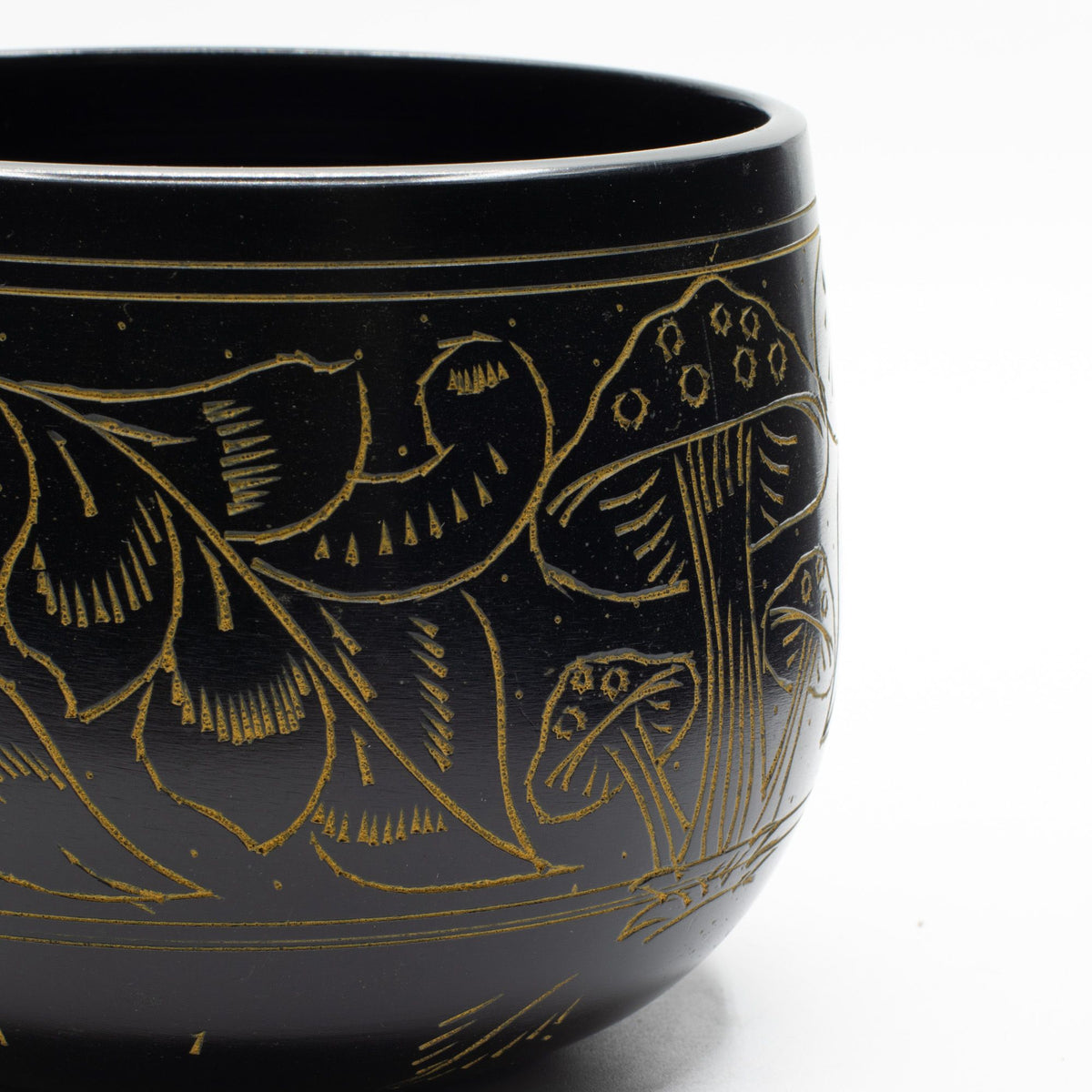 Cuenco sonoro de caldero - Hongo mágico - Amarillo (15 cm)
