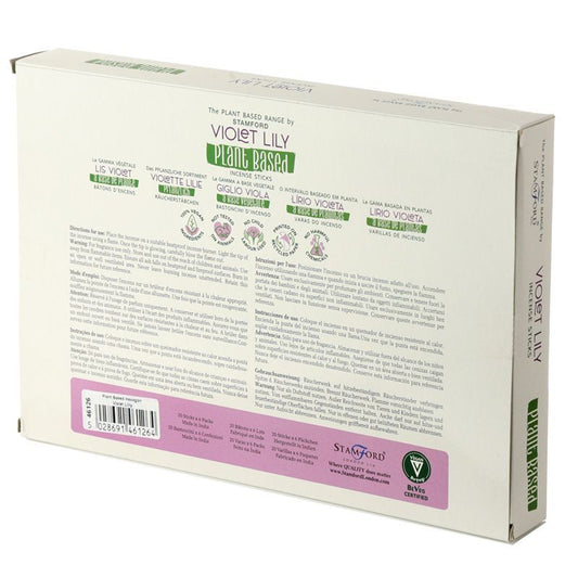 Varitas de Incienso a Base de Plantas - Violeta Lilly