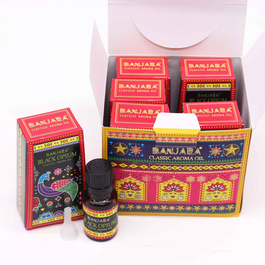 Aceite con fragancia de la India Banjara 10ml - Opio negro - Aceites de Fragancias Indias 10ml