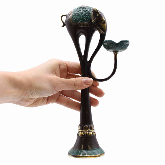 Portavelas / incienso de elefante de arte grande | Objetos Fengshui de Latón | El Bazar de Tizar