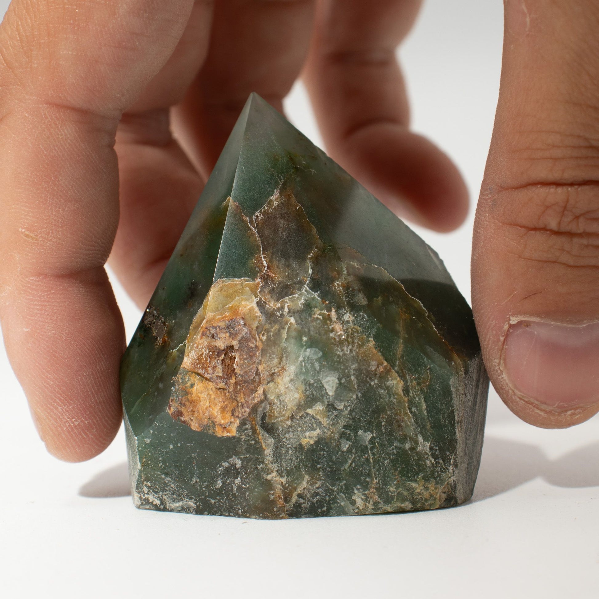 Puntas pulidas de piedras preciosas - aventurina verde (aprox. 5-6 piezas) - Puntas de Gemas