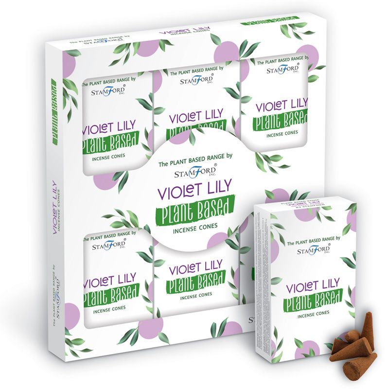 Conos de Incienso a Base de Plantas - Violeta Lilly - Conos de incienso Stamford Premium a base de plantas