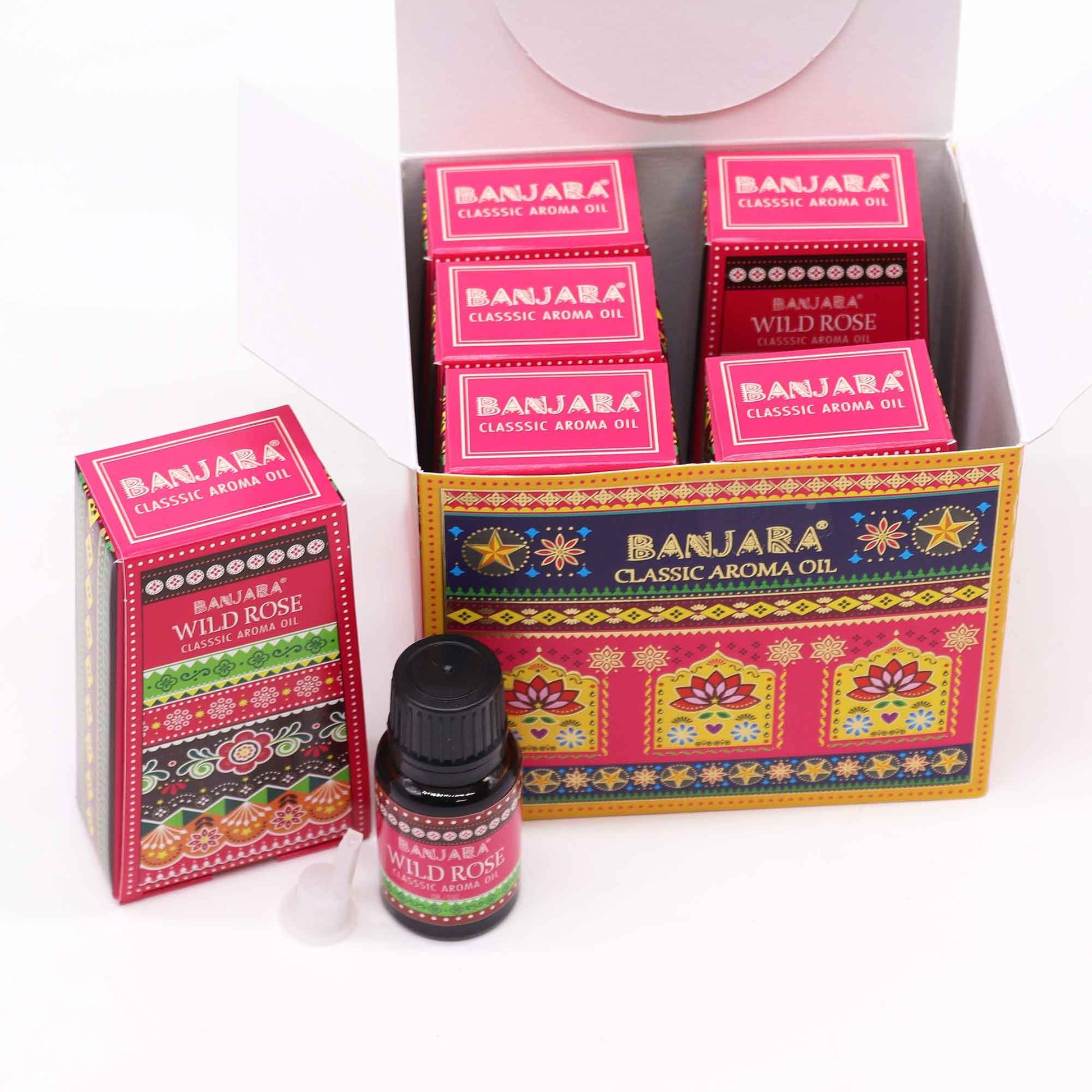 Aceite con fragancia de la India Banjara 10ml - Rosa silvestre - Aceites de Fragancias Indias 10ml