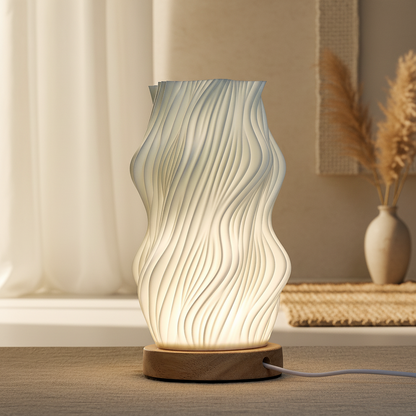 New Wave Lamp · Twisted Star · USB-C · 3 Brightness Levels