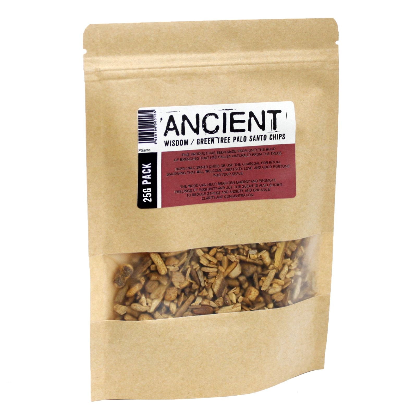 25g Trozos de árbol verde de palo santo - Palo Santo