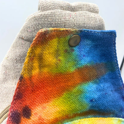 Bolso bandolera de cáñamo Tiedye