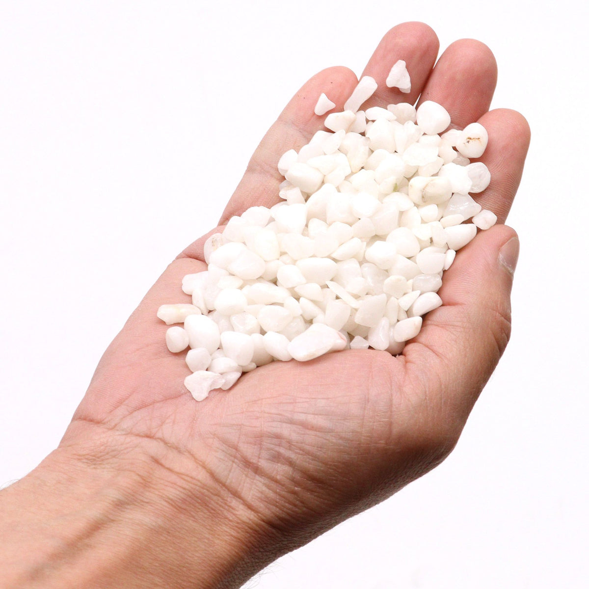 White Quartz Gemstone Chips Bulk - 1KG - Gemas mixtas