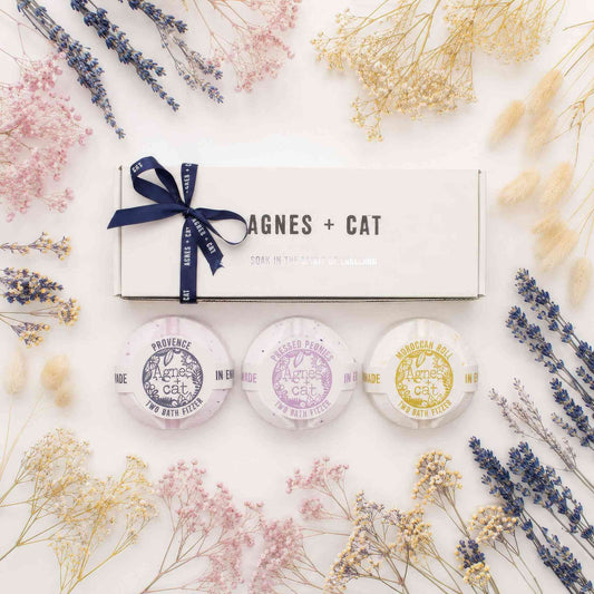 Agnes + Cat Set de regalo de bombas de baño Jardín Secreto