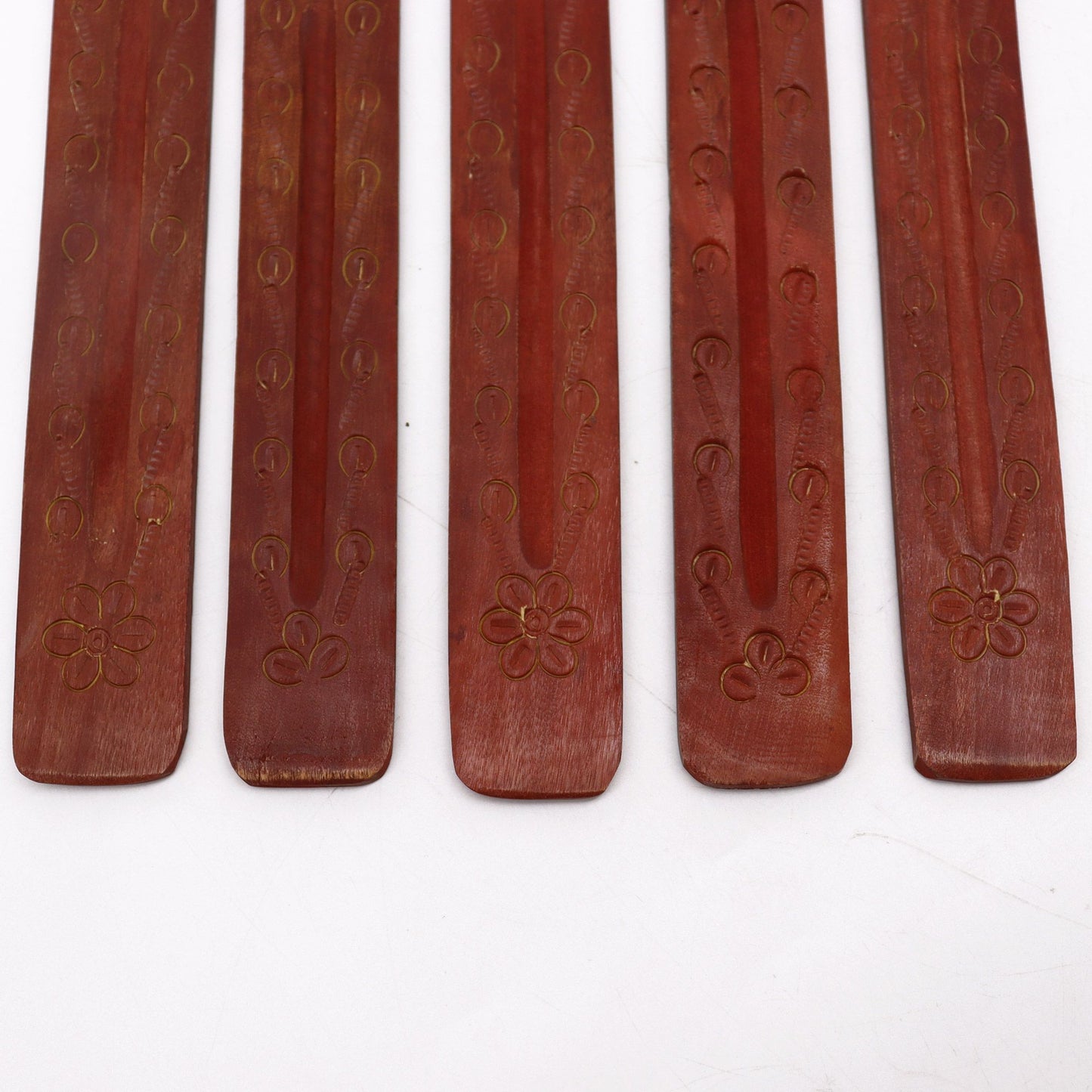 Carved Mango Wood Ashcatcher 10" - Soporte de Incienso