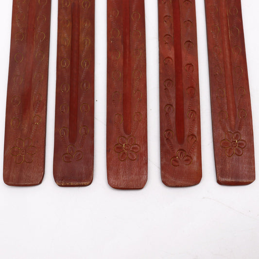 Carved Mango Wood Ashcatcher 10" - Soporte de Incienso