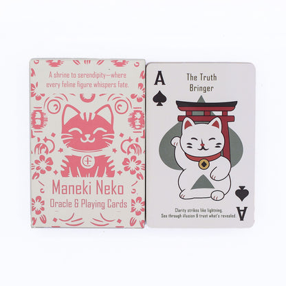 Gatos de la Fortuna Cartas de Juego y de Oráculo - Baraja Maneki Neko - Revenda de Cartas de Jogo & Oráculo Para a Sua Loja