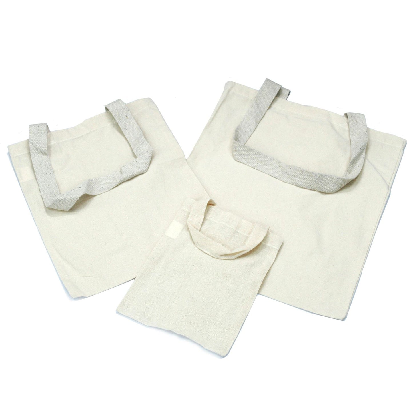 Bolso pequeño de algodón natural 4oz 25x20cm