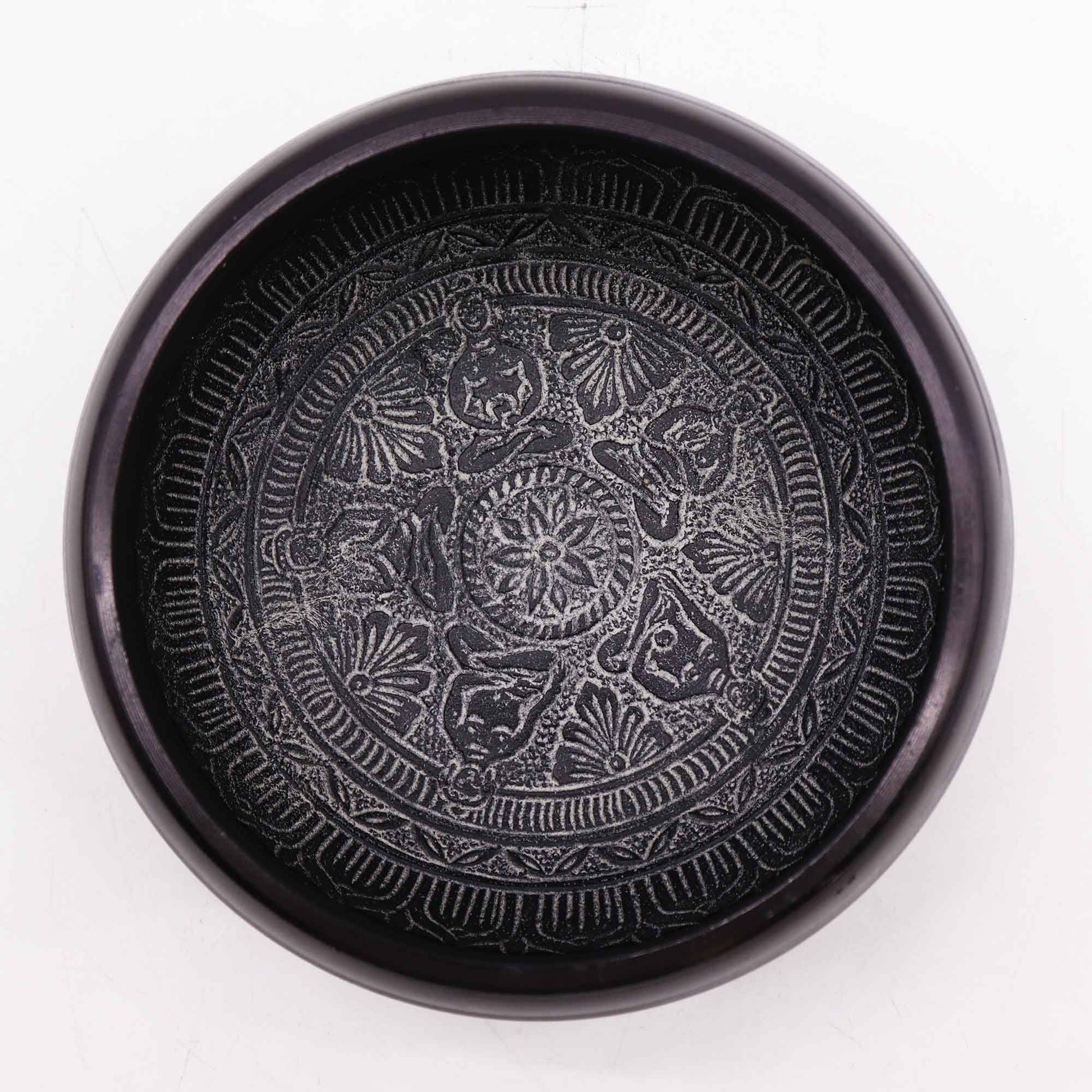 Cuenco tibetano de polvo de tierra - Om Five Buddha - 16cm - Artículos Tibetanos