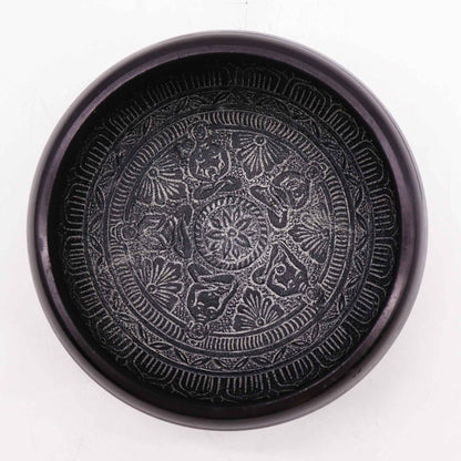 Cuenco tibetano de polvo de tierra - Om Five Buddha - 16cm - Artículos Tibetanos