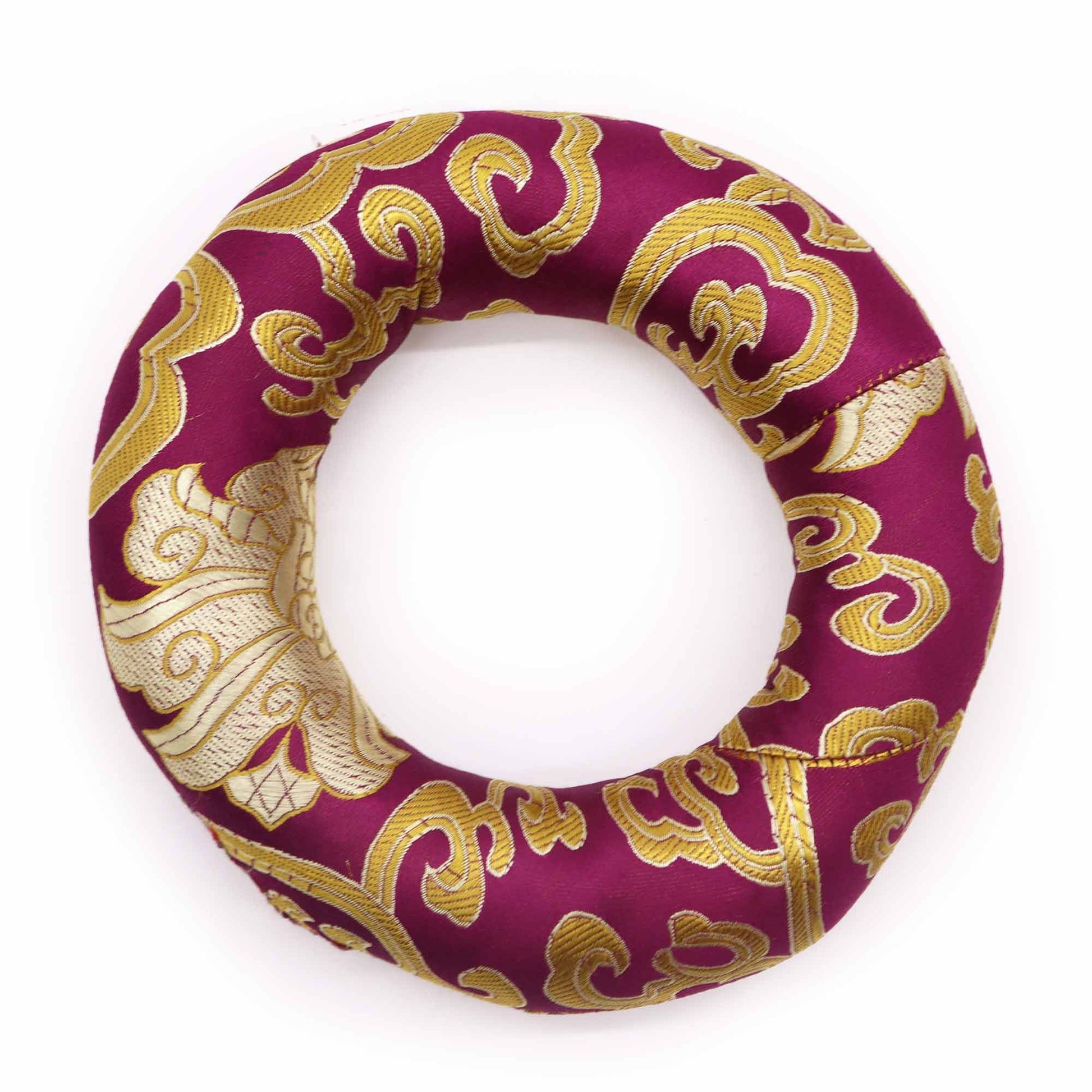 Cojín de aro de 14 cm (para cuenco tibetano de 16-18 cm) - Palos y Cojines para Artículos Tibetanos, accesorio