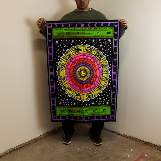 Arte mural de algodón (70x110cm) - Zodíaco Colorido