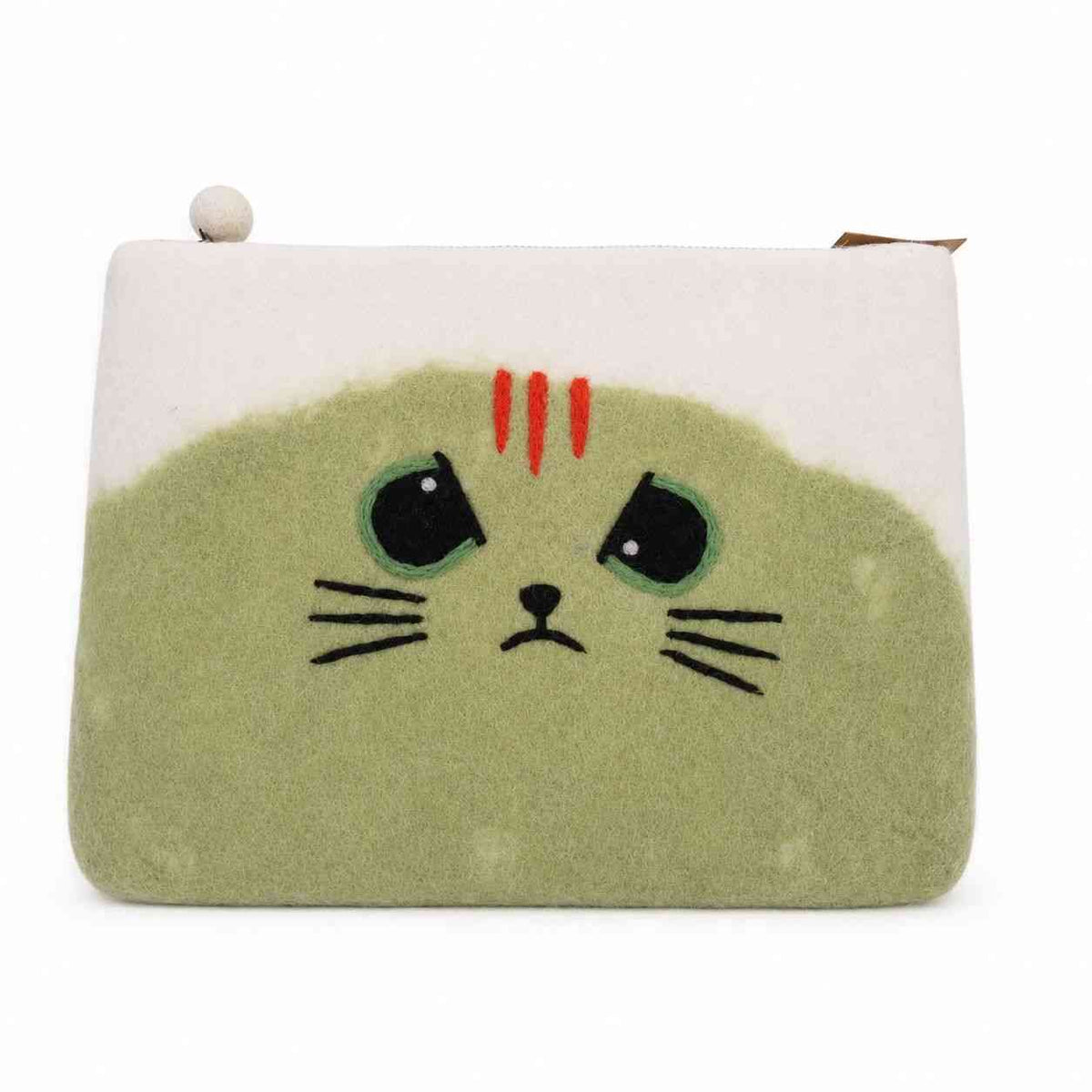 Funda de fieltro para portátil (de hasta 14 pulgadas)  - Gato Gruñón