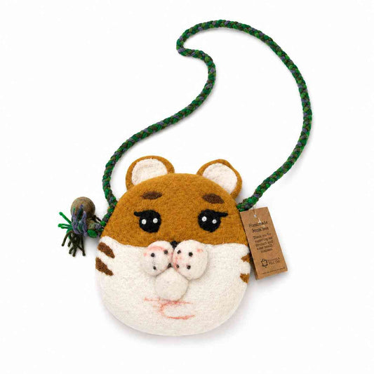 Bolsos de animales lindos - Tigre - Bolsos de Fieltro | El Bazar de Tizar