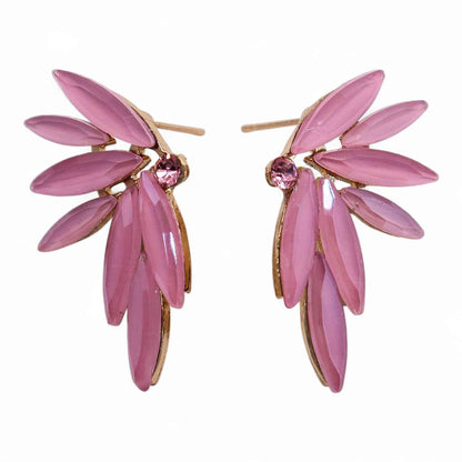 Pendientes de Cristal Vintage - Hadas - Cuarzo Rosa