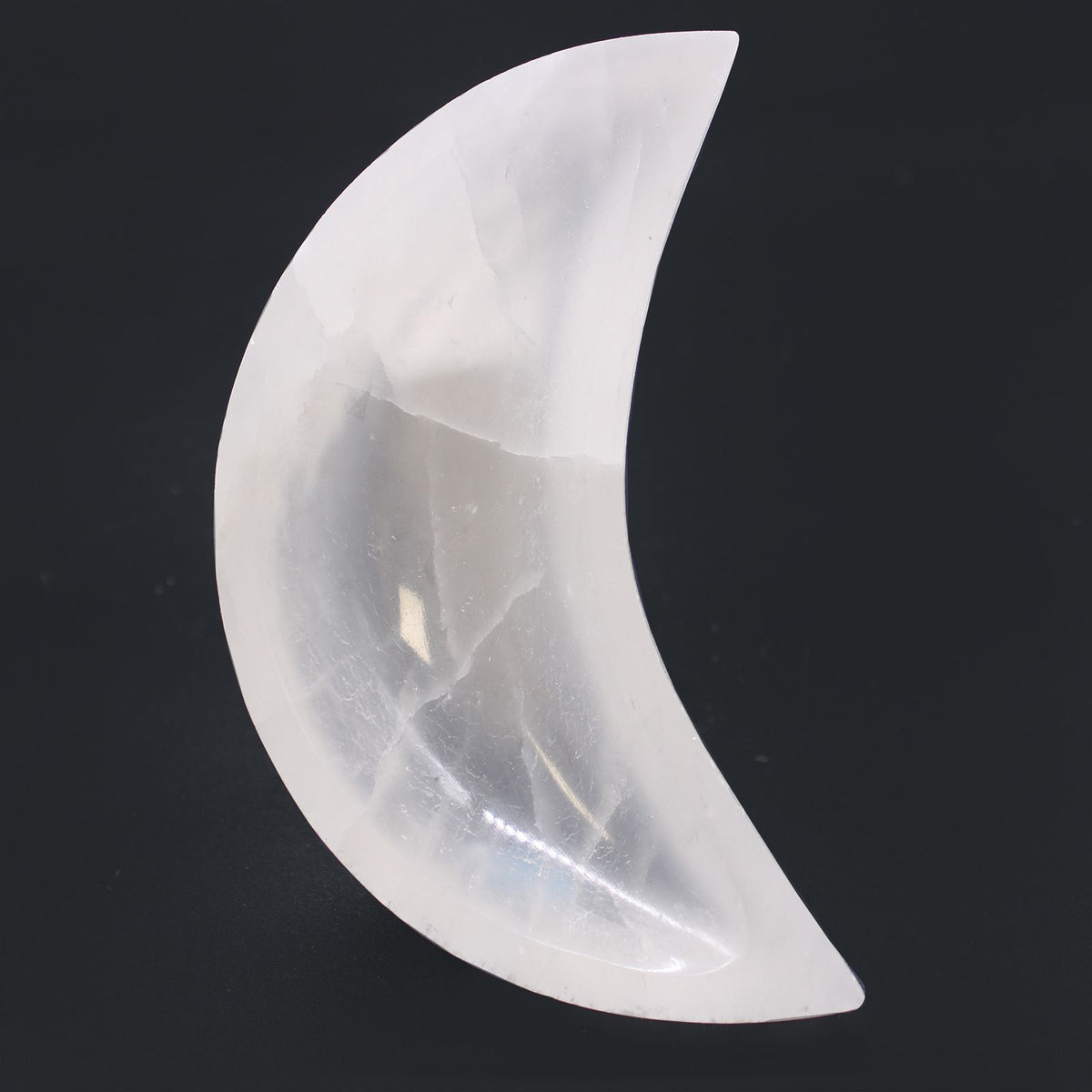 Cuenco de luna selenita - 15cm - Cuenco de selenita, boho