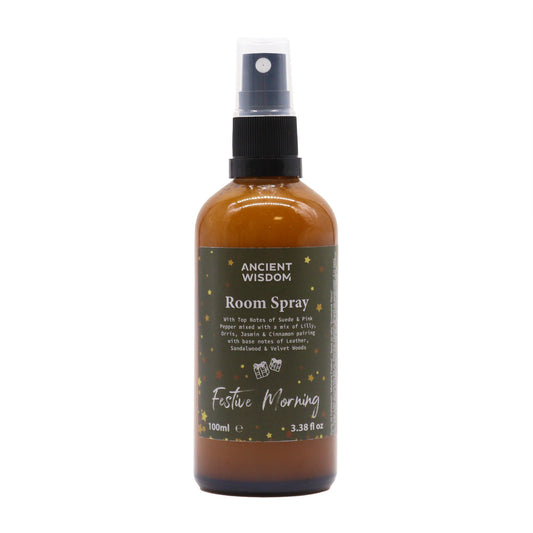 Spray de Fragancia para el hogar y almohadas 100 ml - Mañana Festiva - Sprays de Fragancias Navideñas para el Hogar