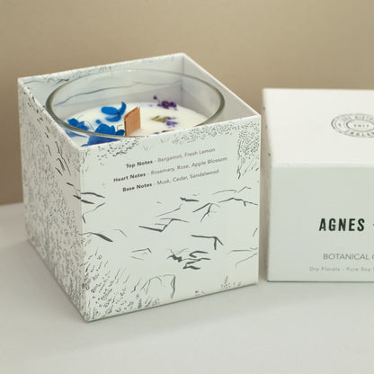 Vela de Cera de Soja Botánica Agnes + Cat - Moorland - Agnes + Cat Velas botánicas de cera de soja, 70 horas