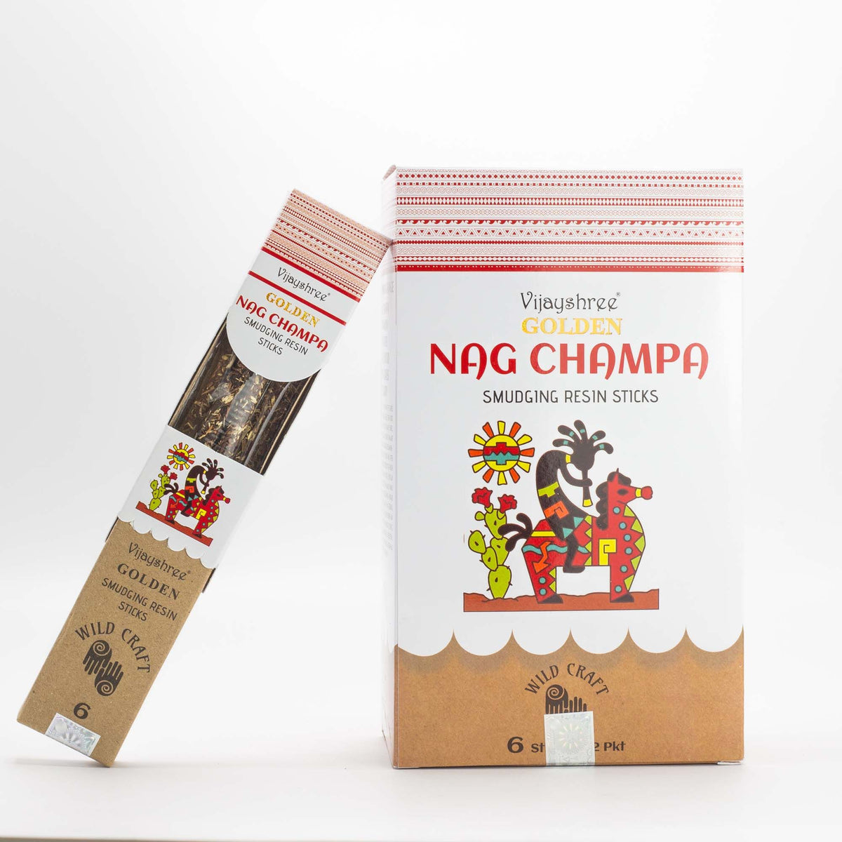 Palitos de resina de Nag Champa dorados para purificación - 30g - Varillas de resina para Defumar