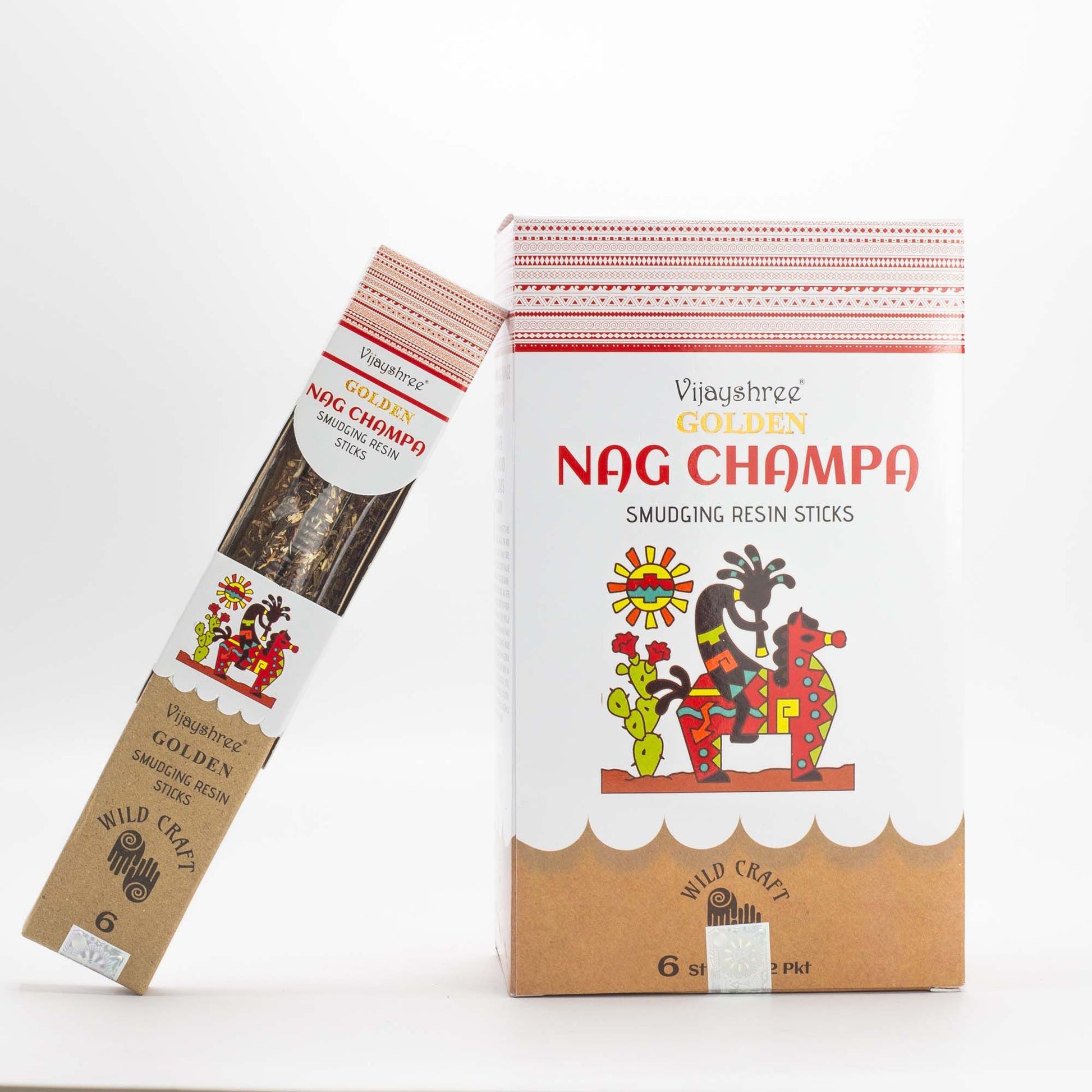 Palitos de resina de Nag Champa dorados para purificación - 30g - Varillas de resina para Defumar