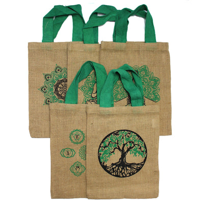Jute Bag - 5 Mystic Designs (Random)