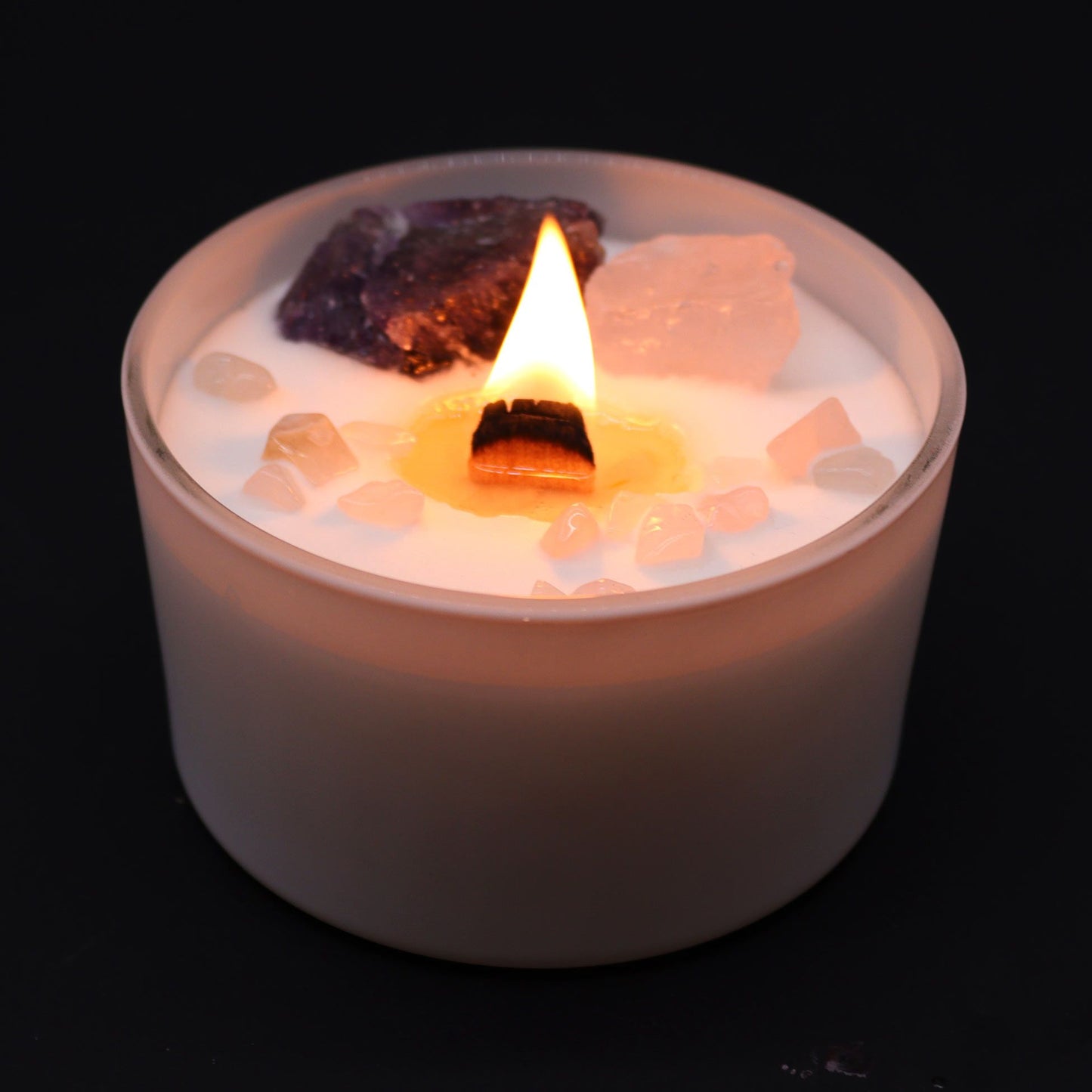 Velas de Cristal de Chakra  - Chakra del tercer ojo - Velas de Cristal de Chakras