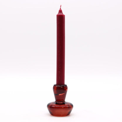 Portavelas reversible con diseño de seta para cena / vela de té - Rojo Vampiro - Portavelas y tarros de cristal