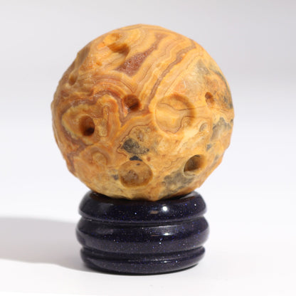 1x Planeta de Jaspe con Soporte Solar (MERCURY) - 40mm - Planetas de piedras preciosas con apoyo solar