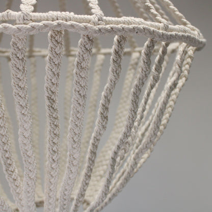 Candelabro de gota grande de macramé - Natural