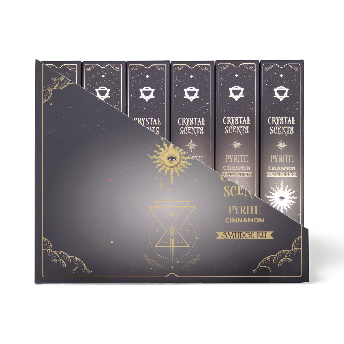 Incienso de purificación con fragancia de cristal de pirita - Canela