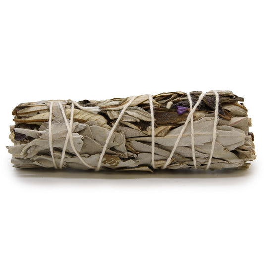 Atado de Hierba - Salvia Blanca y Yerba Santa 10cm - Atados de Smudge – Envuelto individualmente